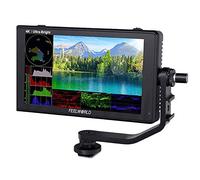FEELWORLD LUT6S Moniteur de champ de 15,2 cm ultra lumineux à écran tactile 2600 nit avec HDR 3D Lut Waveform VectorScope Histogramme 3G-SDI 4K HDMI Entrée Sortie 1920 x 1080 IPS Panneau