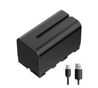 FEELWORLD NP-F750 4400mAh Battery Replacement of NP-F970 F960 F950 F770 F750 F570 F550, USB-C Fast Charging Rechargeable for LED Light, Camera Monitor, Wireless Transmission