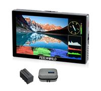 FEELWORLD P6X Moniteur Caméra Écran Tactile 5.5 Pouces 1000Nit Moniteur de Champ de caméra avec 4K 60HZ 3DLUT HDR Forme d'onde Boîtier Aluminium 9:16 Marqueur,Inclut Batterie et Sac