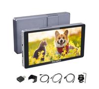 FEELWORLD P6XL 6 Pouces Moniteur de Terrain Tactile,1200 nits Batterie intégrée 3000 mAh Compatible CNC résolution 4K Full HD (1920 x 1080p), entrées/Sorties HDMI, LUT 3D