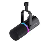 FEELWORLD PM1 XLR/USB Microphone Dynamique, utilisé pour l'enregistrement de podcasts, Microphone pour Ordinateur de Jeu PC, avec éclairage RGB, Fonction de sourdine, Prise Casque, câble USB Type-C