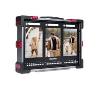 FEELWORLD PS101 Moniteur de Diffusion 1000Nits Triple Écrans 10.1 Pouces en Affichage Vertical avec Vectorscope,3D LUT,HDR,Étui de Protection Portable Inclus pour Le Cinéma et Courts Métrages