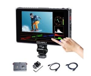 FEELWORLD S7 Moniteur Caméra Écran Tactile 7 Pouces 1600Nit Moniteur de Champ de caméra avec 12G-SDI 4K 60HZ Conversion croisée HDMI&SDI Indicateur Tally