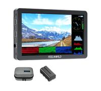 FEELWORLD T6 Moniteur de Caméra 6 Pouces Retour Video Appareil Photo Aluminum IPS Full HD,Entrée/Sortie 4K HDMI avec 3D LUTs, Vecteurscope, Focus Peaking, Batterie F550 2200 mAh et Sac de Transport