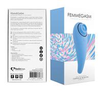 FEELZTOYS Femmegasm - stimulateur clitoridien 2en1 rechargeable - bleu