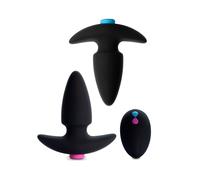 FeelzToys Kit de 2 Plugs Anal Vibrants Télécommandés pour Couple FunkyButts