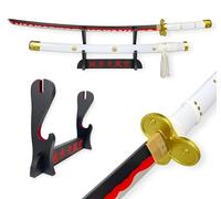 FÉENOMENN Katana One Piece Zoro Ame No Habakiri - Epée Lame Bois - Support Japonais Inclus
