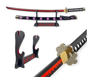 FÉENOMENN Katana One Piece Zoro Shusui - Epée Lame Bois - Support Japonais Inclus