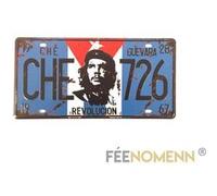 FÉENOMENN plaque métal immatriculation vintage - che guevara revolucion (15x30cm) G