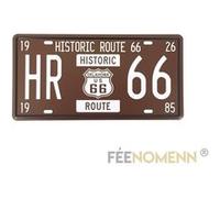 FÉENOMENN plaque métal immatriculation vintage - etat oklahoma route 66 (15x30cm) G