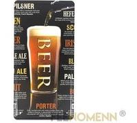 FÉENOMENN plaque métal immatriculation vintage - verre de bière / beer (15x30cm) G
