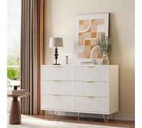 FEEOHOME Meuble de Rangement, Armoire à tiroirs, Meuble Profondeur 30cm, Commode 6 tiroirs, Chambre d'enfant, Commode Chambre avec Dispositif Anti-basculement pour Chambre, Salon, Entrée