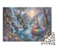 féePuzzles 1000 Pièces en Papier Recy ascade Arc-en-Ciel pour Grands-Parents Anti-Stress Renforcement Familial Qualité Premium 52x38cm/1000pcs