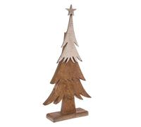 FEERIC CHRISTMAS - Arbre de Noël Sapin en Bois et Métal Piqué H 52 cm