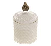 Feeric Christmas - Bougie Parfumée dans Pot en Verre avec Relief et Couvercle 190G