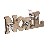 FEERIC Christmas - Décoration de Noël Lettres Noël en Bois avec Flocons 30 cm Dis Maman