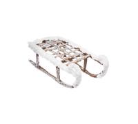 Feeric Christmas - Décoration de noël luge en bois + neige L37.5 ""à l'orée des bois"" L, 37,5 x l, 17 x H, 13,5 cm Bois