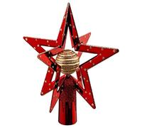 FEERIC CHRISTMAS - Décoration de Sapin de Noël Cimier en 3D étoile et Boule H 19 cm