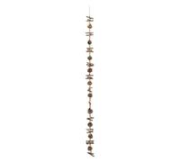 FEERIC CHRISTMAS - Guirlande de Noël en rondins et Perles de Bois L 150 cm