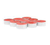 FEERIC CHRISTMAS - Lot de 9 Bougies Chauffe Plat Rouge pailleté D 3.8 cm