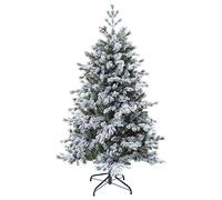 FEERIC CHRISTMAS - Sapin de Noël Artificiel Vert floqué enneigé qualité Premium H 180 cm Collection Yukon