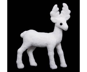 Feeric Light and Christmas Jja Décoration Renne Blanc 13 cm