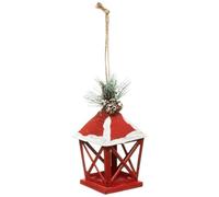 Feeric Light & Christmas- Jja Suspension pour Sapin Lanterne Rouge 13,5 cm, FEE-176576, Multicolor, Taille Unique