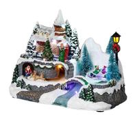 Feeric Light & Christmas Village de Noël Lumineux Santa Louisa, en Polychlorure de vinyle, Multicolore