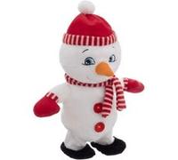 Fééric Lights and Christmas - Bonhomme de Neige Musical 34cm Blanc & Rouge G