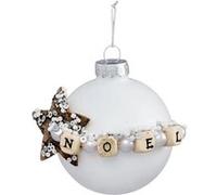 Fééric Lights and Christmas - Boule de Noël en Verre Hors Piste 6cm Blanc Blanc G