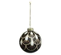 FEERIC Lights and Christmas - Boule DE Noel Verre 70MM Drape PAILL