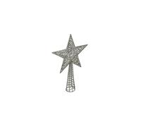 Fééric Lights and Christmas - Cimier Déco Avec Paillettes "Étoile" 38cm Argent argent G