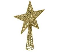 Fééric Lights and Christmas - Cimier Déco Avec Paillettes "Étoile" 38cm Or Or G