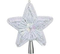 Fééric Lights and Christmas - Cimier pour Sapin de Noël "Colorama" 23cm Blanc Blanc G