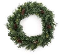 Feeric Lights & Christmas – Couronne de Noël Royal Majestic 40 cm, branches et pommes de pin, Vert