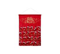 Fééric Lights and Christmas - Décoration de Noël Calendrier "Vintage" 65cm Rouge Rouge G