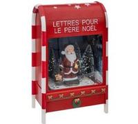 Fééric Lights and Christmas - Décoration Lumineuse de Noël "Boîte aux lettres" 40cm Rouge Rouge G