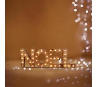 Fééric Lights and Christmas - Décoration Lumineuse Mot Noël 44cm Blanc Chaud