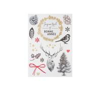 Fééric Lights and Christmas - Décoration pour Vitres "Sticker Pop" 41cm Multicolore