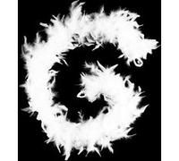 Guirlande Boa Plumes Héritage 186cm Blanc Blanc