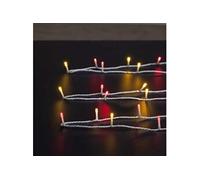 Fééric Lights and Christmas - Guirlande de Noël Lumineuse "Timer" 20m Blanc Chaud & Rouge