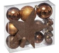 Fééric Lights and Christmas - Kit 18 Pièces Déco de Noël "Colorama" 23cm Bronze Marron G