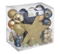 Fééric Lights and Christmas - Kit 44 Pièces Déco de Noël Colorama 24cm Bleu & Or