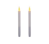 Fééric Lights and Christmas - Lot de 2 Bougies Cierges LED "Colorama" 28cm Blanc