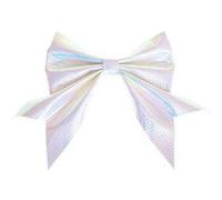 Fééric Lights and Christmas - Lot de 2 Nœuds Déco "Légende d'Hiver" 13cm Argent Argent G