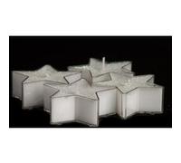 Fééric Lights and Christmas - Lot de 4 Bougies Étoiles Colorama 24g Blanc Blanc