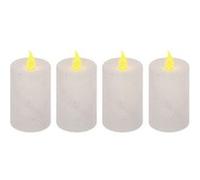 Fééric Lights and Christmas - Lot de 4 Bougies Votives "Colorama" 7cm Blanc