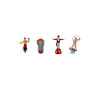 Fééric Lights and Christmas - Lot de 4 Santons Village de Noël "Cirque" 20cm Multicolore