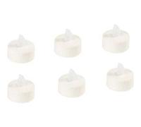 Fééric Lights and Christmas - Lot de 6 Bougies Led "Colorama" 4cm Blanc Blanc G
