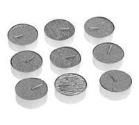 Fééric Lights and Christmas - Lot de 9 Bougies Paillettes Colorama 12g Argent